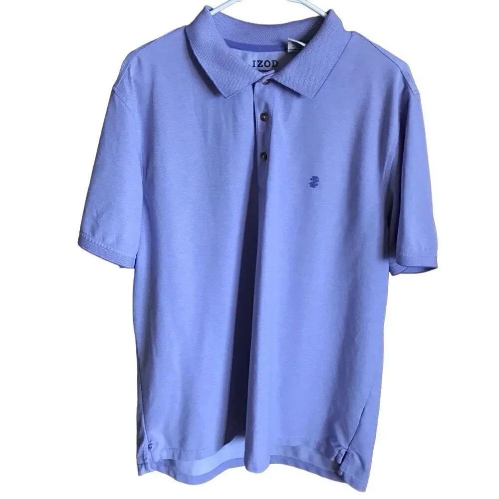 Izod golf polo shirt men’s SZ XL short sleeve athletic purple